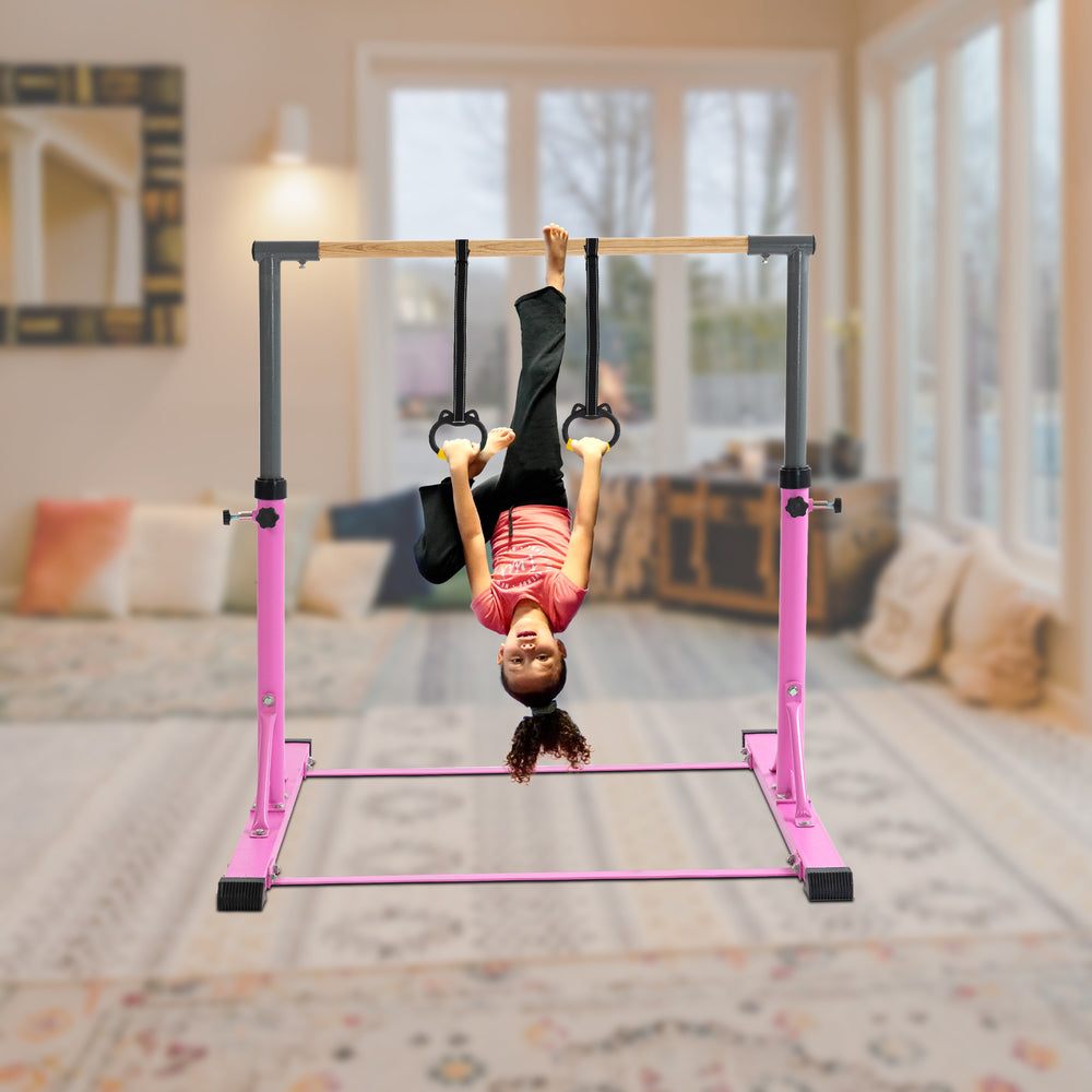 Kids' Pink Gymnastics Kip Bar Set