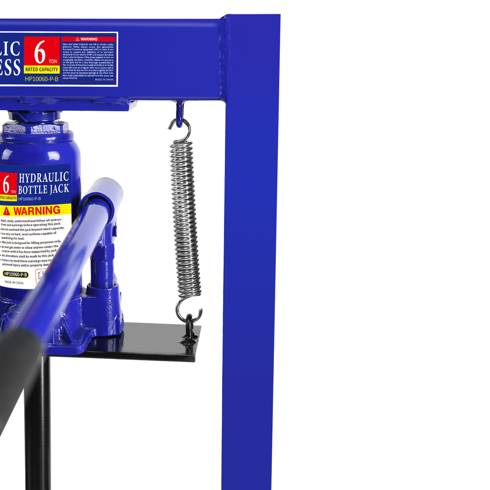 Heavy-Duty Hydraulic Floor Press - Blue