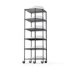 Versatile Corner Shelf with Wheels - Stylish & Sturdy Storage Solution