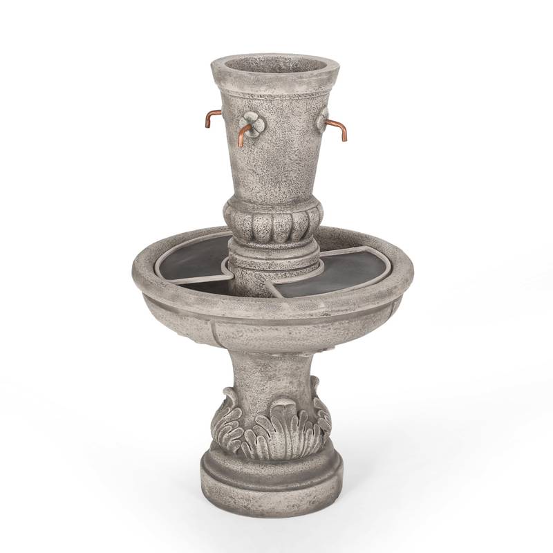 Charming Light Brown Outdoor Fountain