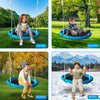 Kids' Metal Saucer Swing Set for Outdoor Fun