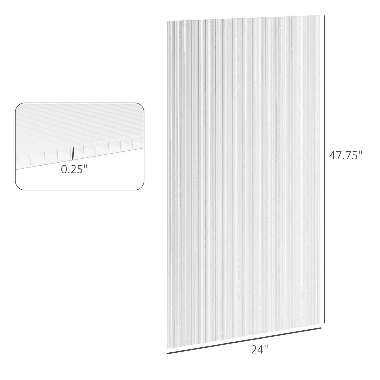 ClearView Greenhouse Panels - 14-Piece Set