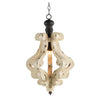 Rustic Charm Wood Chandelier