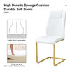 Chic Golden Leg Dining Chairs - Set of Six