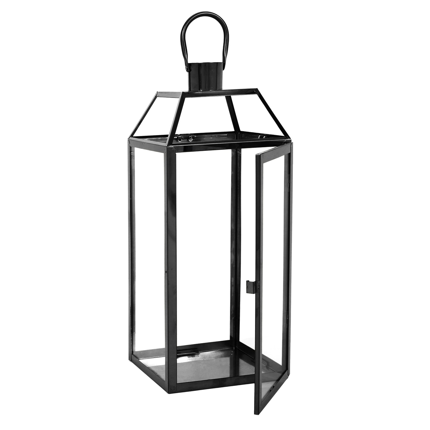 Shimmering Stainless Steel Lantern