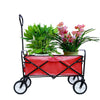 Bright Red Folding Wagon for Gardens & Beaches