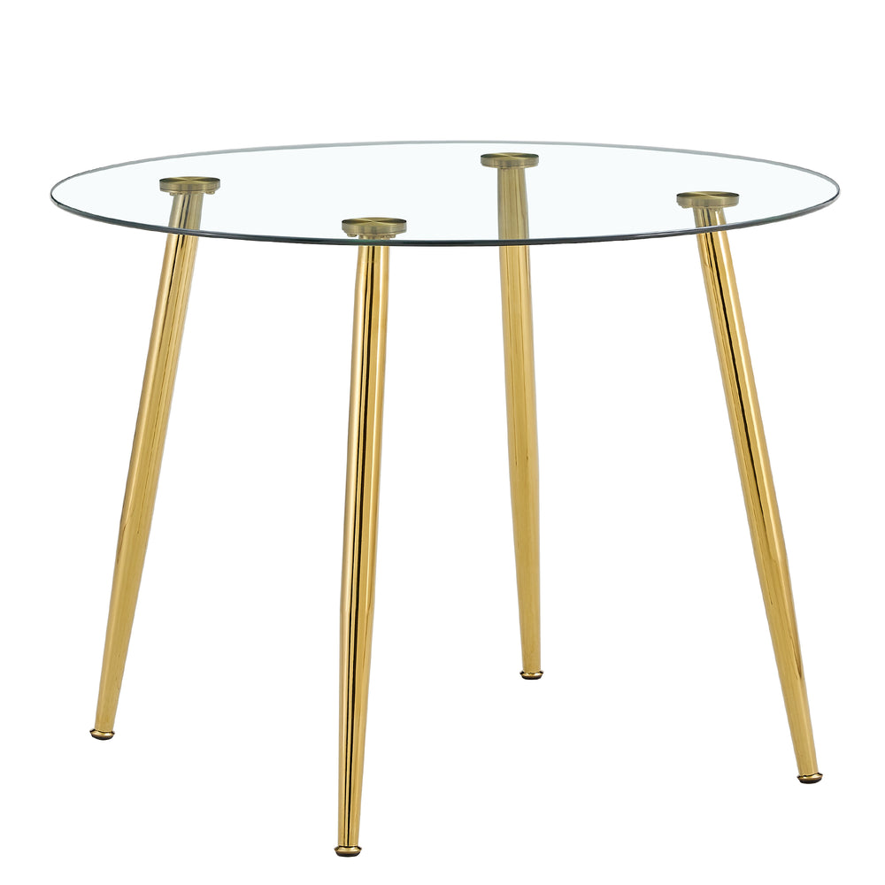 Simply Chic Gold Leg Dining Table