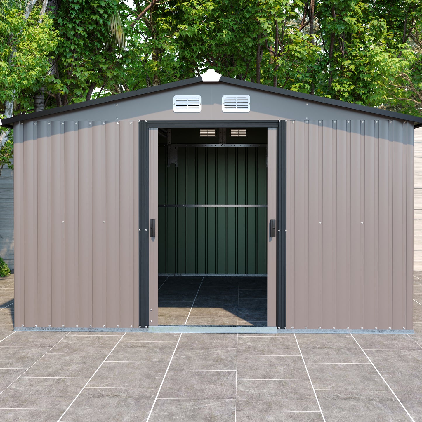 Garden Guardian Metal Shed