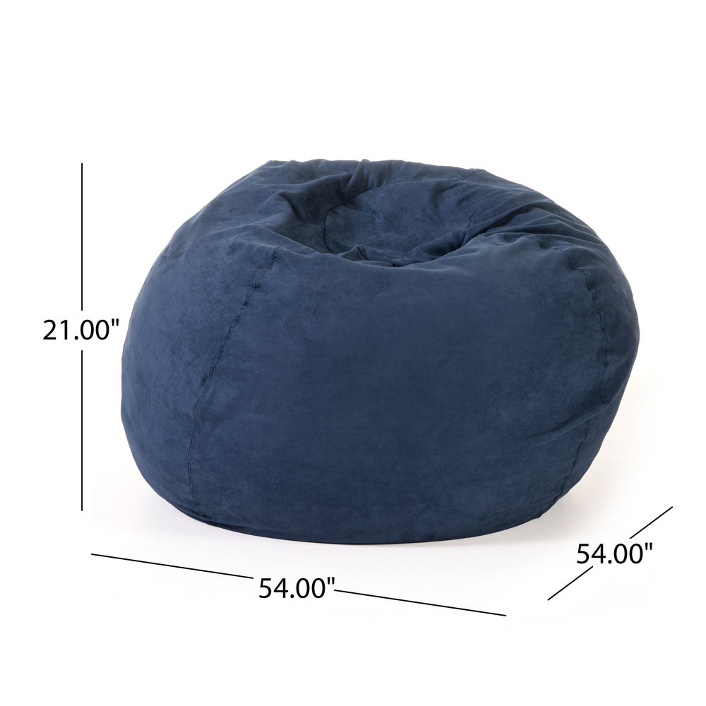 Cozy Midnight Blue Bean Bag Chair for All Ages