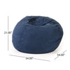 Cozy Midnight Blue Bean Bag Chair