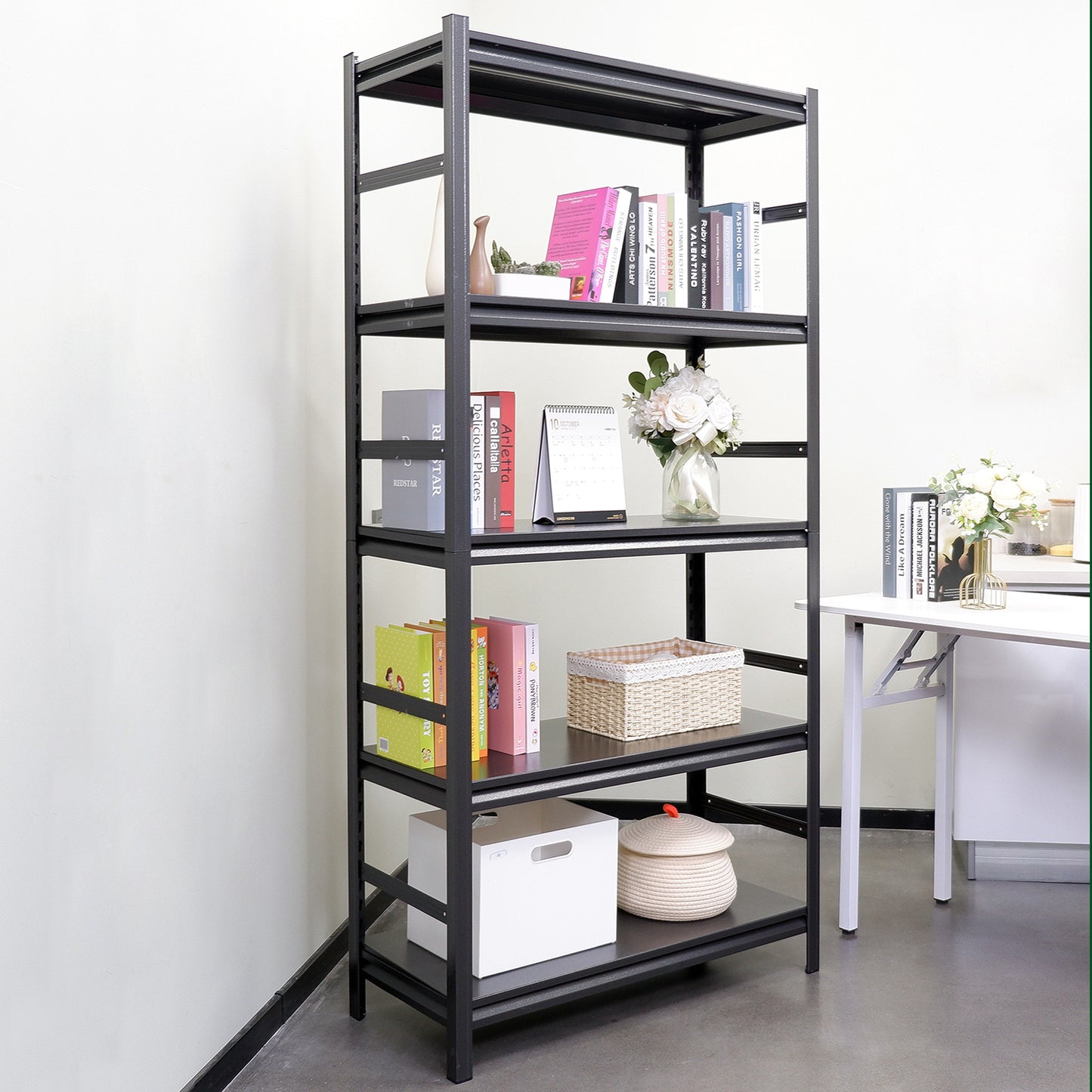 Sturdy Adjustable 5-Tier Storage Shelves