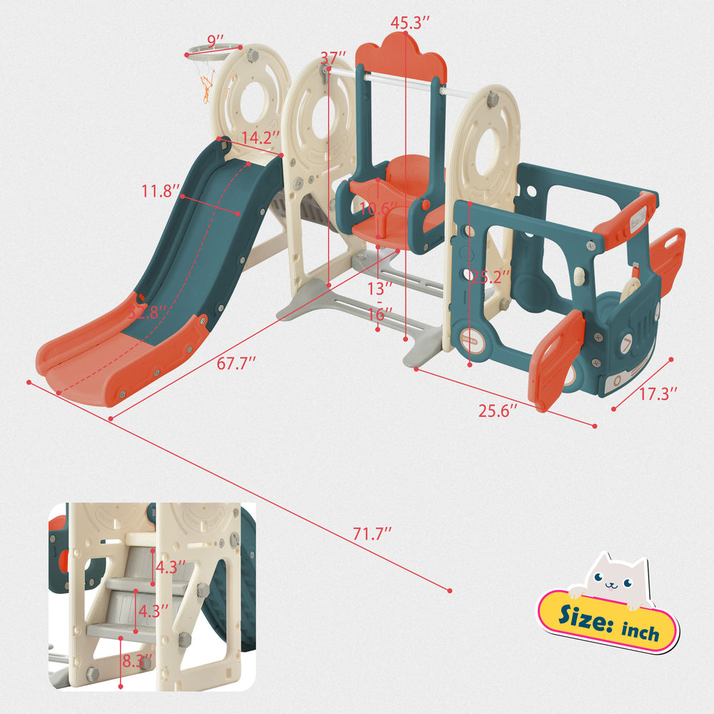 Bus Adventure Swing Set