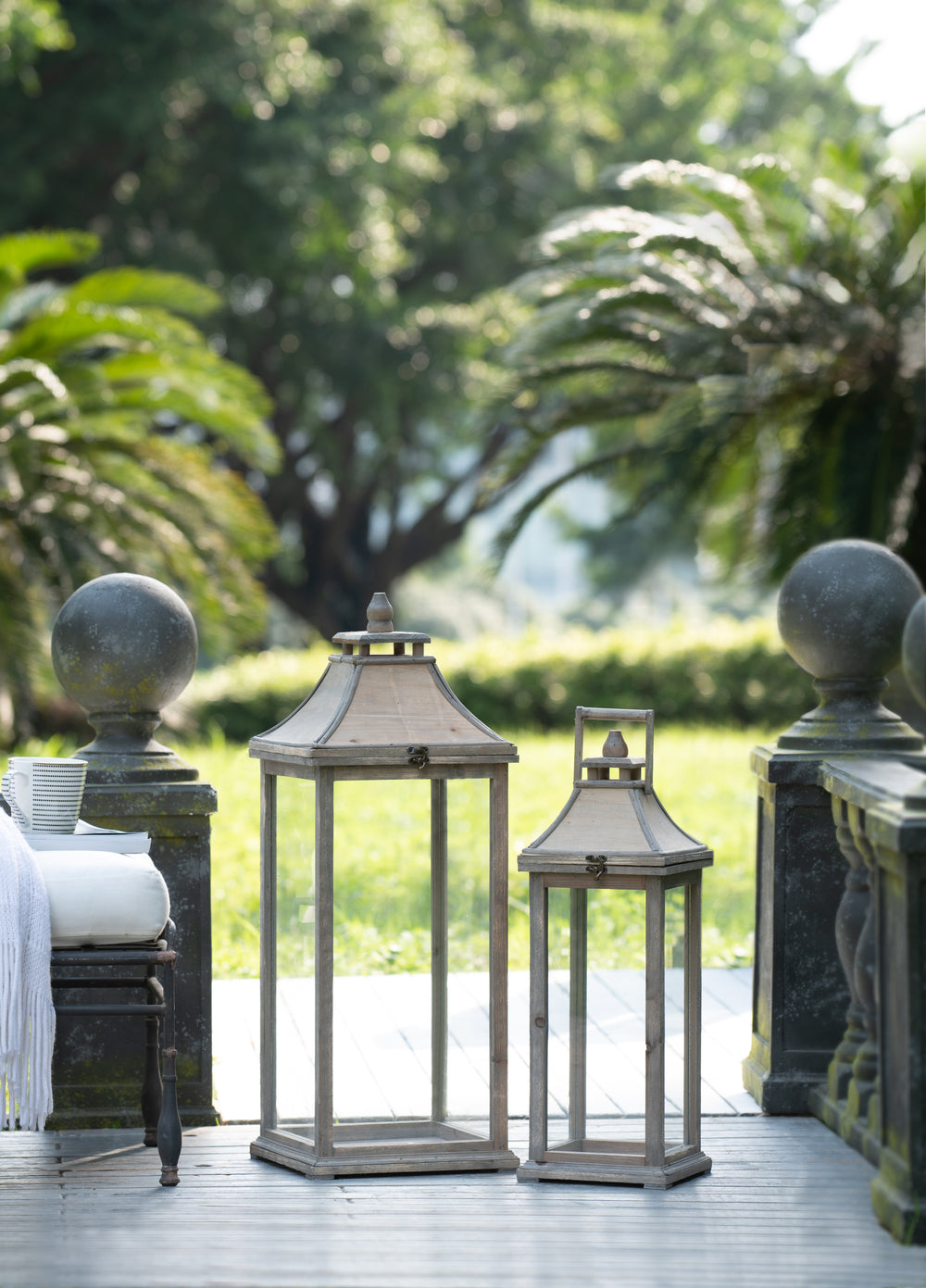 Charming Wooden Lantern for Home & Garden Decor