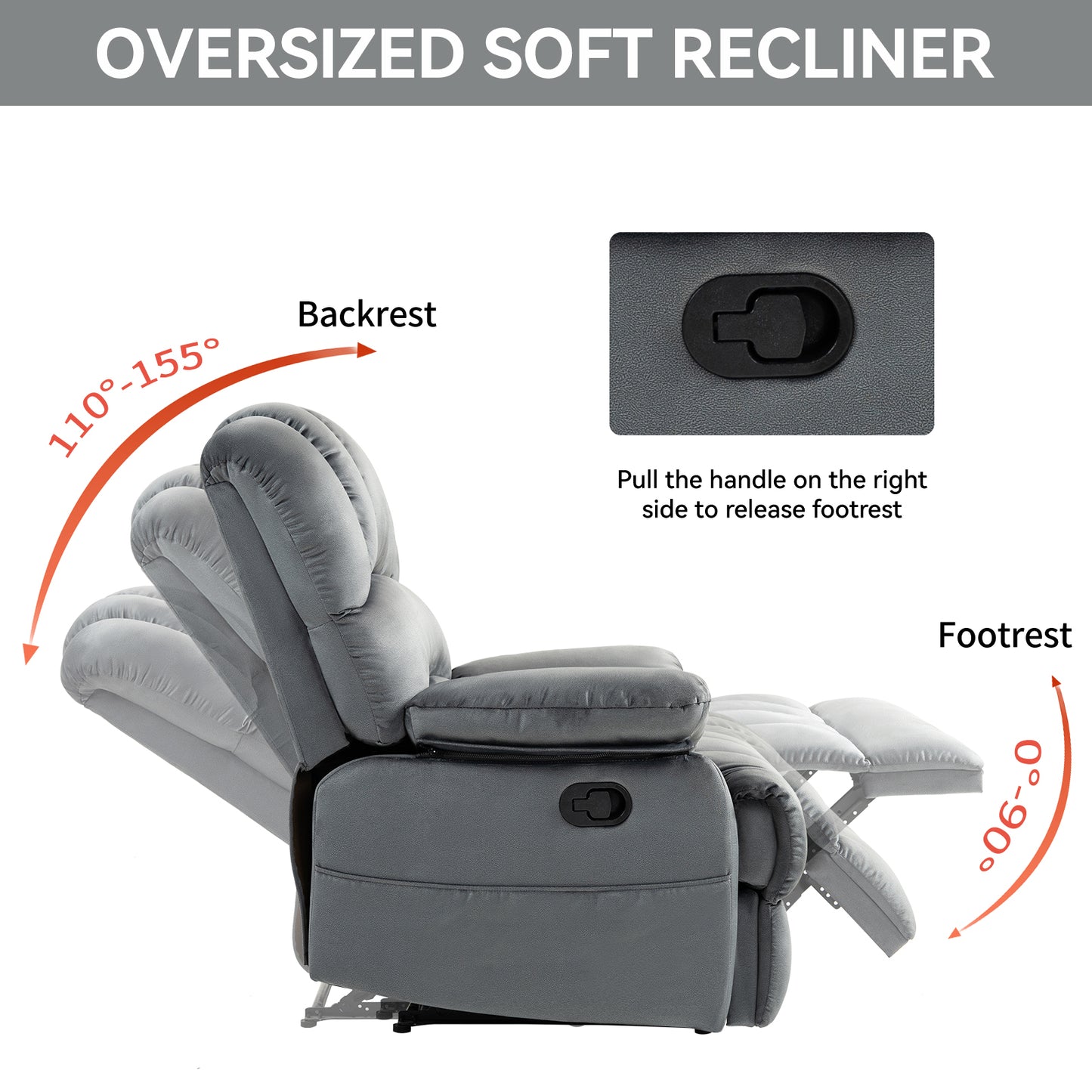 Cozy Grey Recliner Chair for Ultimate Relaxation