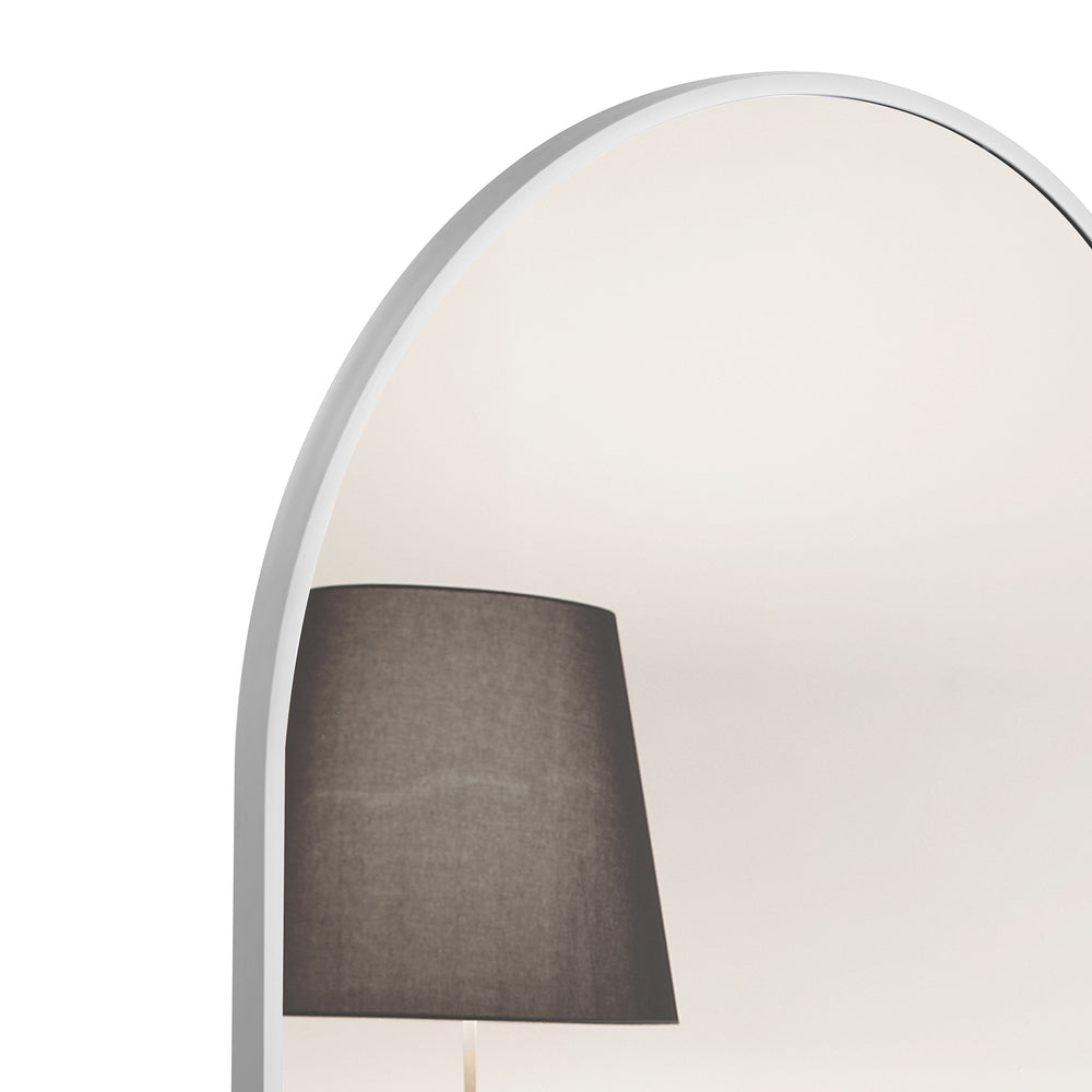 Sleek Silver Arch Wall Mirror