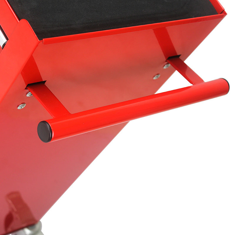 Rolling Red Tool Cart with Four Drawers