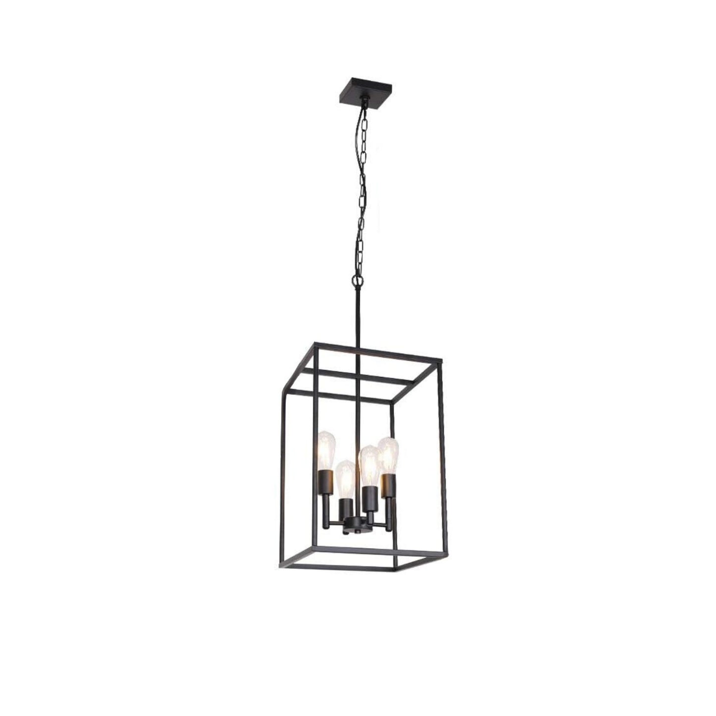 Rustic Square Cage Pendant Light