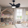 Sleek Matte Black LED Ceiling Fan