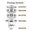 Versatile Round Buffet Serving Set