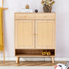 Chic Rattan Storage Cabinet