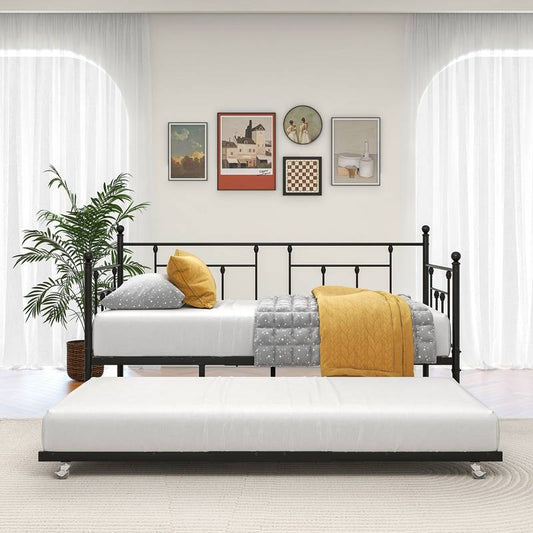 Victorian Twin Daybed with Trundle - Stylish and Versatile Sleeping Solution
