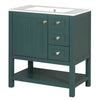Chic Bathroom Vanity with Ceramic Sink