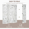 Chic White Folding Room Divider