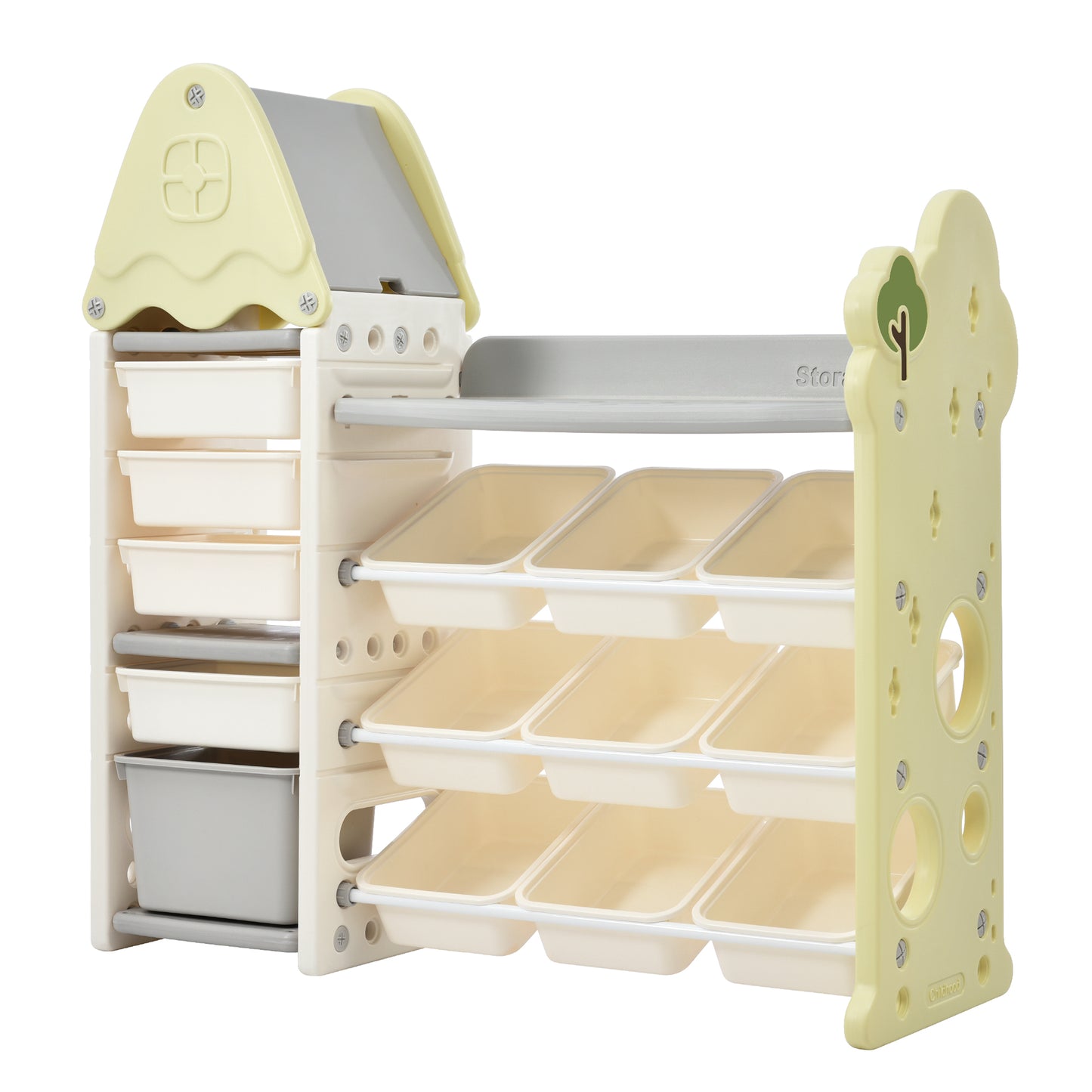 FunSpace Kids Organizer: Colorful Toy & Book Storage!