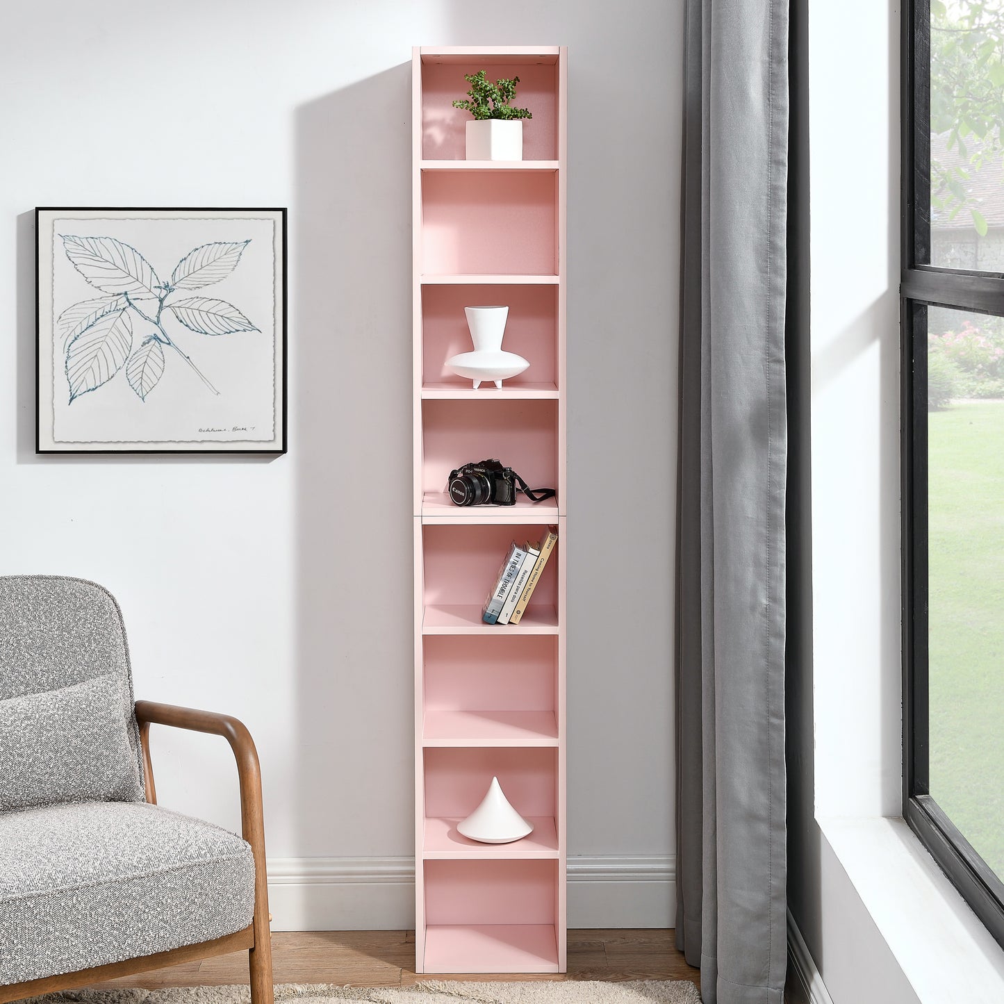 Slim Media Tower & Bookcase