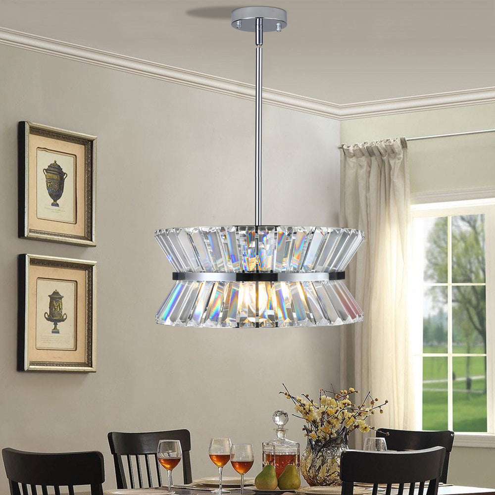 Elegant Crystal Round Chandelier for Luxe Living Spaces