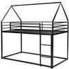 Cozy Black House Bunk Bed