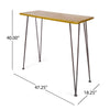 Denali Wood & Metal Bar Table