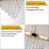 Gleaming Gold Crystal Chandelier – Luxe Lighting for Every Space