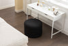 Stylish Black Storage Ottoman