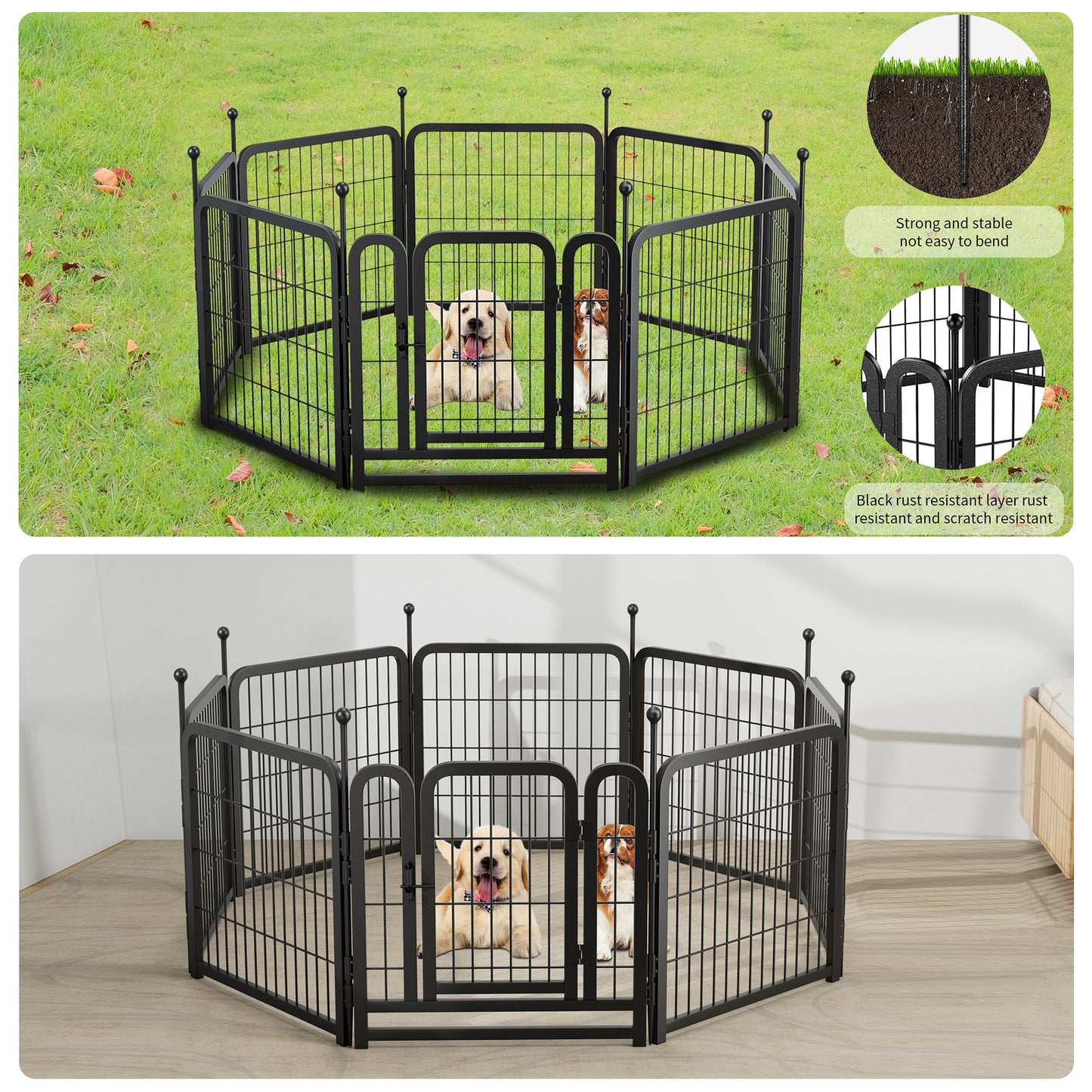 Ultimate Dog Playpen - Versatile & Foldable Pet Fence for All Sizes!