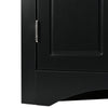 Chic Black Triangle Storage Cabinet for Home & Kitchen