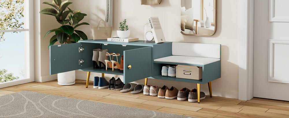 Cozy Modern Shoe Bench with Hidden Storage