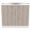 Smokey Oak Utility Sink & Cabinet Combo