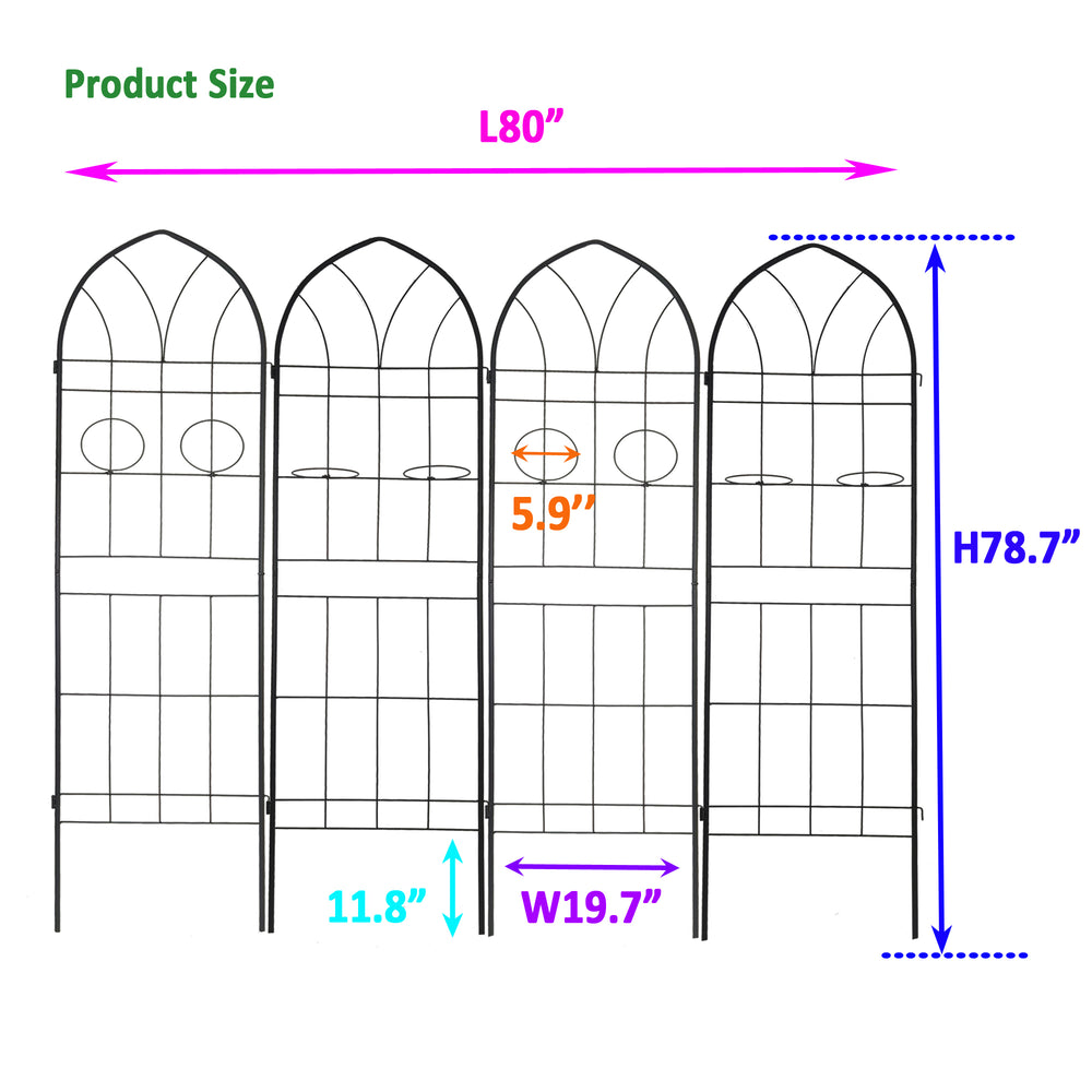 Garden Glory Metal Trellis Set