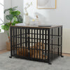 Stylish Heavy Duty Dog Crate with Wheels