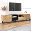 Sleek Media Console with Drop-Down Door and Ample Storage