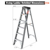 Sturdy Grey Fibreglass Step Ladder