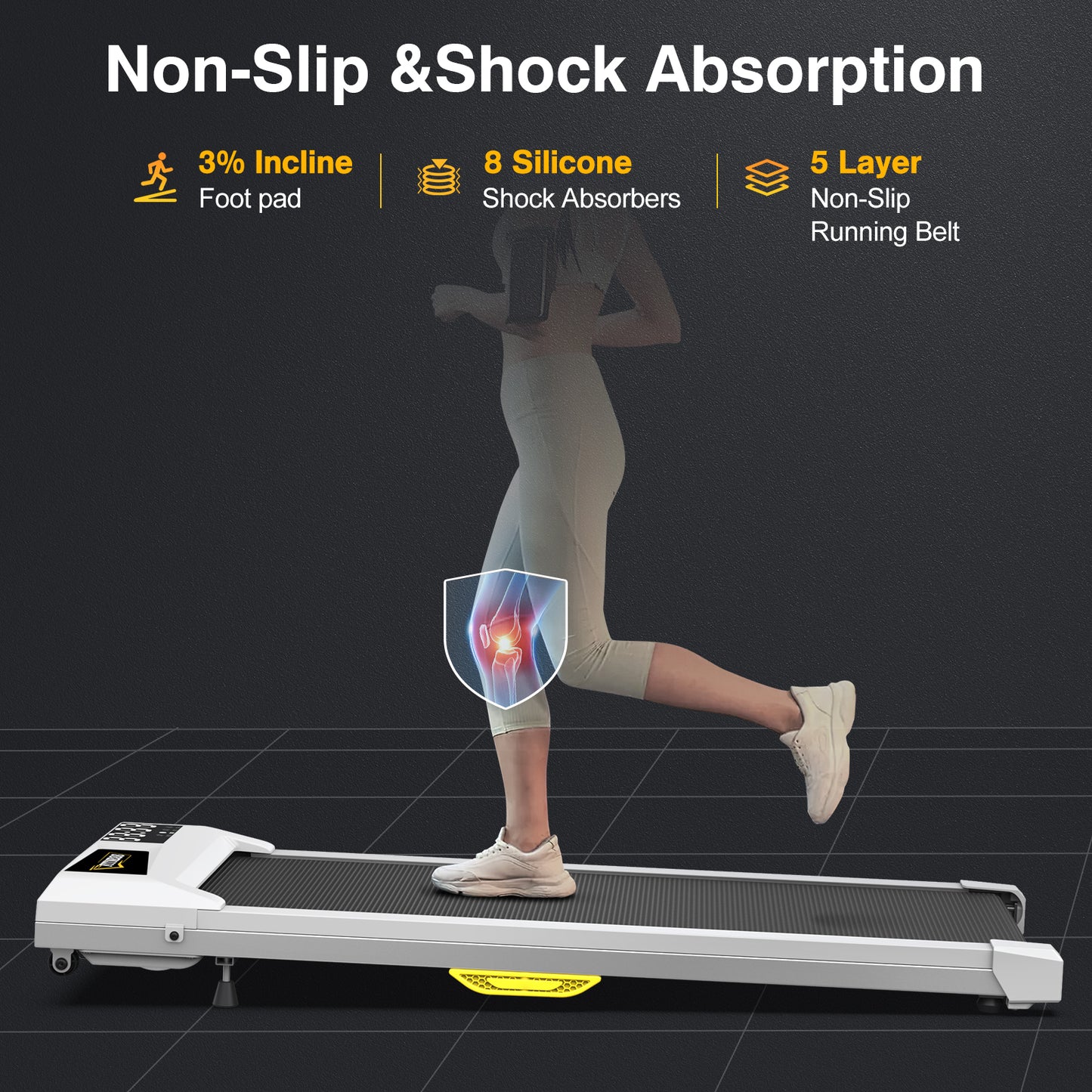 Active Walk: Portable Under Desk Treadmill for Home and Office