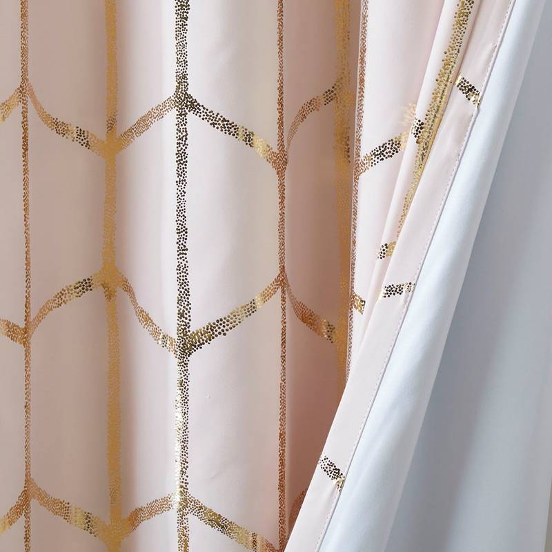 Sleek Blackout Metallic Curtain Panel
