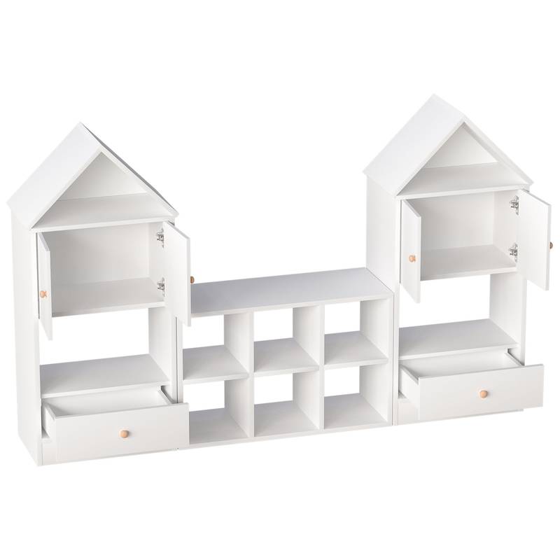 Cozy House Bookshelf for Kids: Fun Storage for Books and Toys!