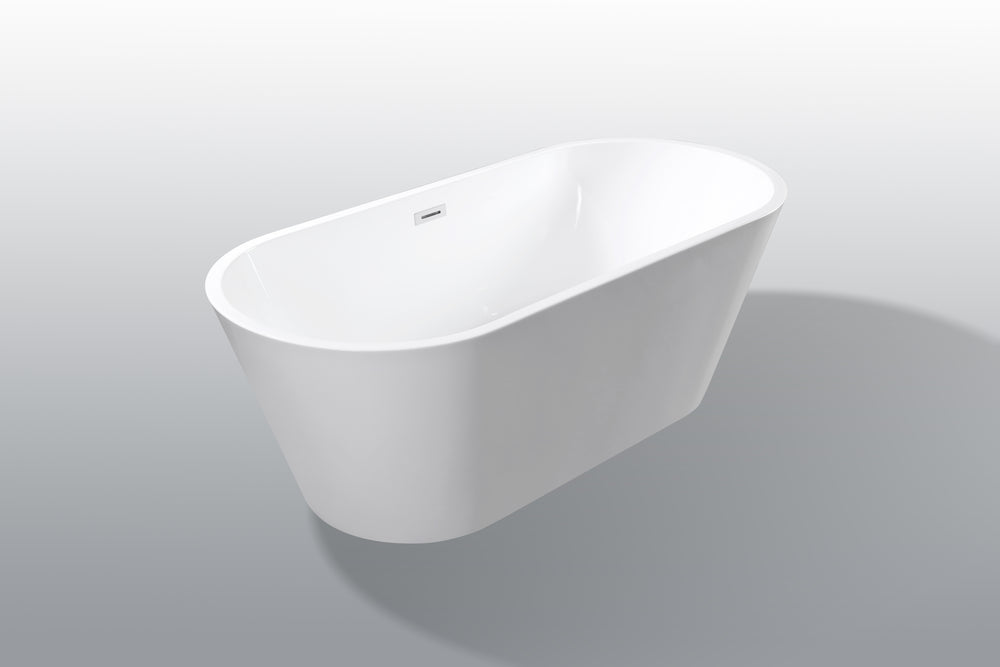 Chic Oval Acrylic Freestanding Bathtub