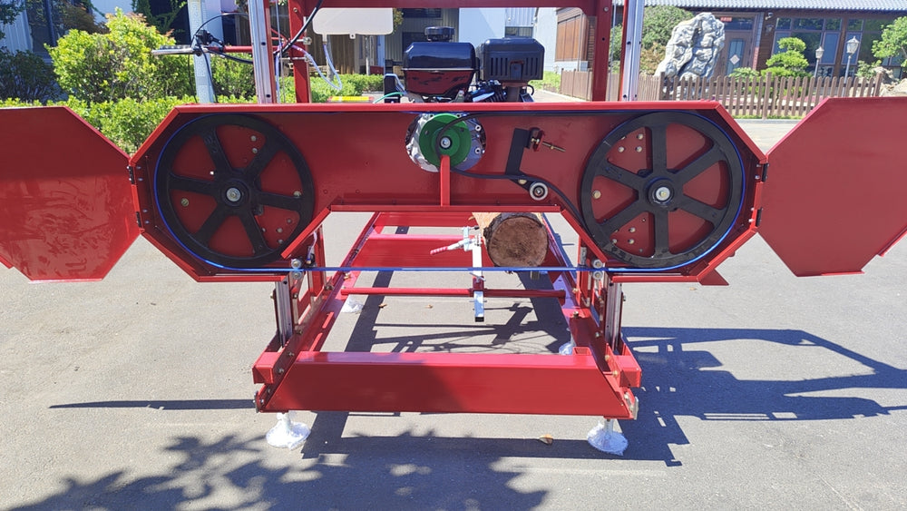 Easy Start Portable Sawmill with Powerful Gas Engine