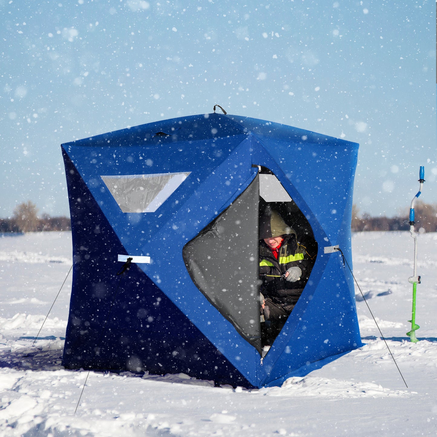 Cozy Ice Fishing Pop-Up Tent for Friends