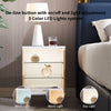 Glow Nightstand with Glass Shelves