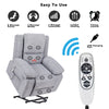 Cozy Lift Massage Recliner for Seniors with Heated Comfort and Remote Control